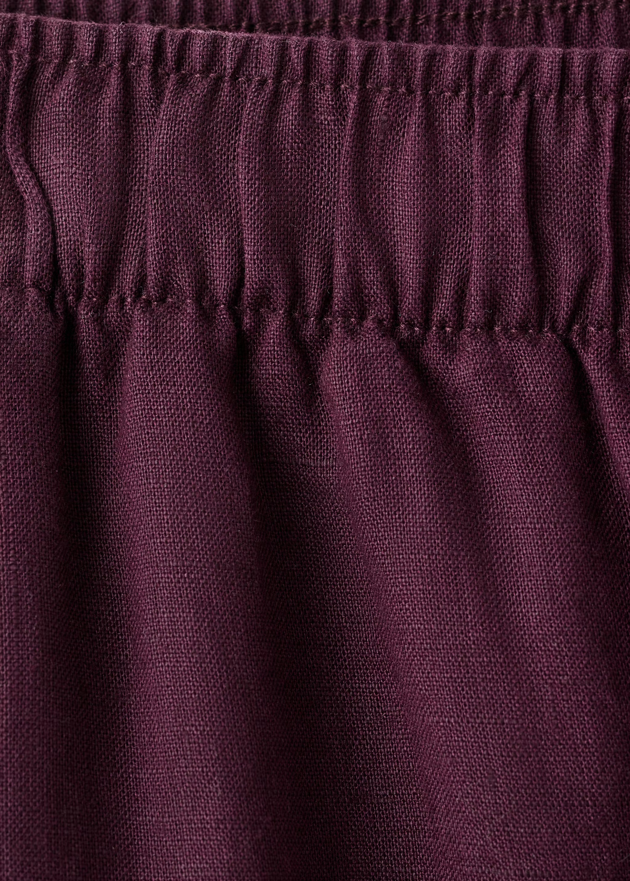 Straight linen-blend pants | Mango (US/MX/AU)