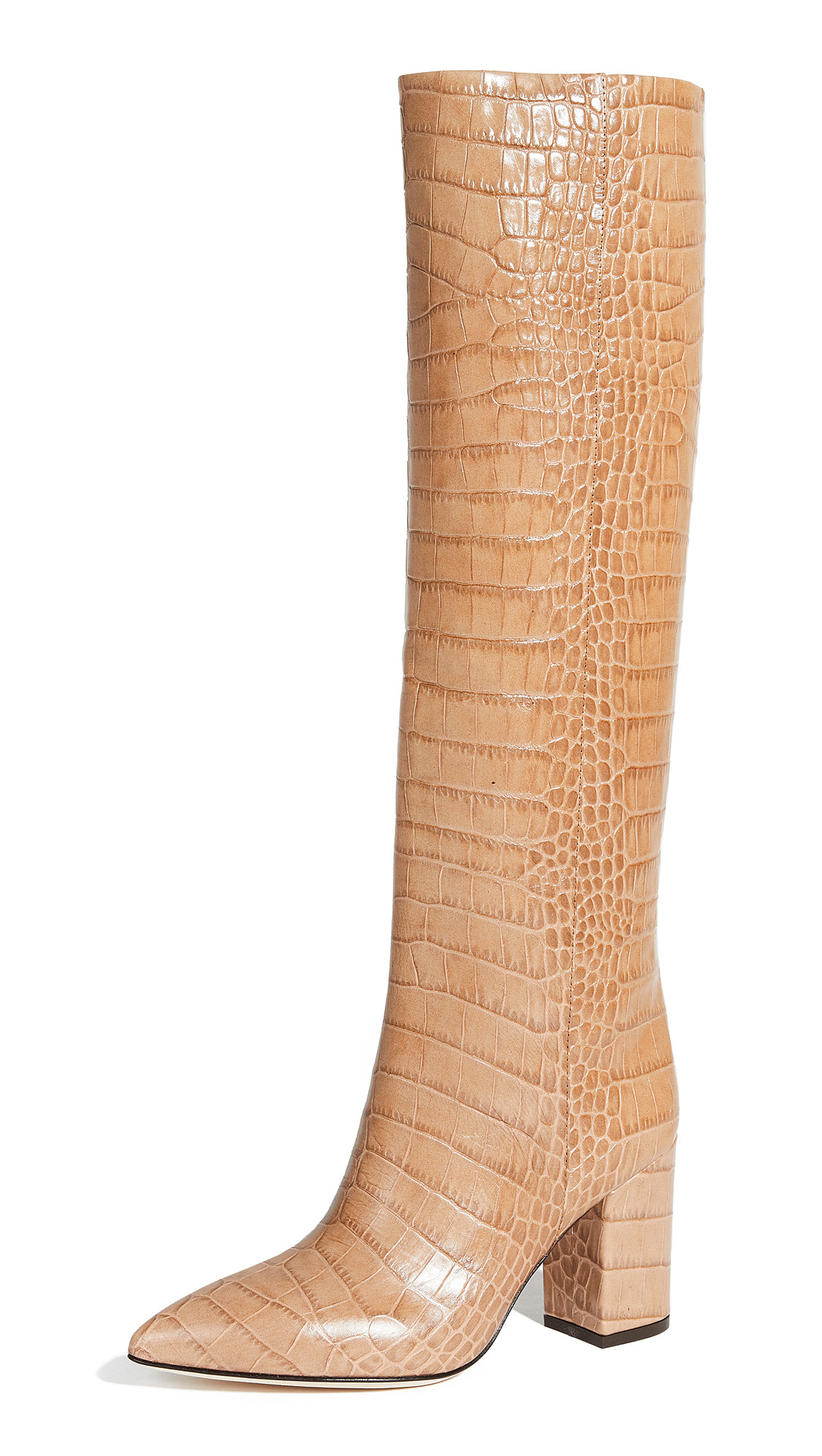 Paris Texas 80mm Moc Croco Boots | Shopbop