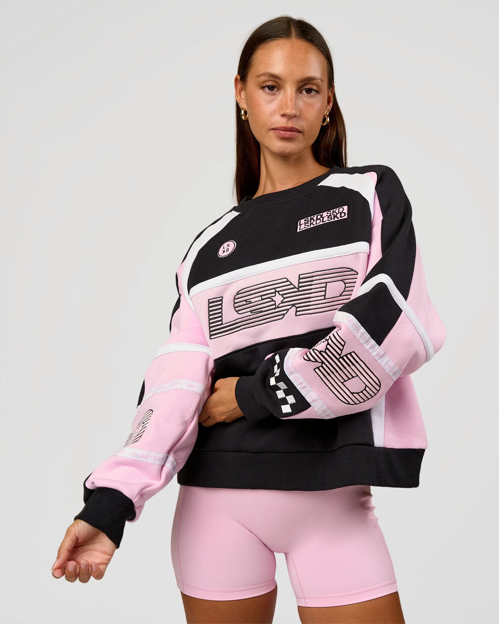 Power Sweater - Caviar-Marshmallow | LSKD | LSKD