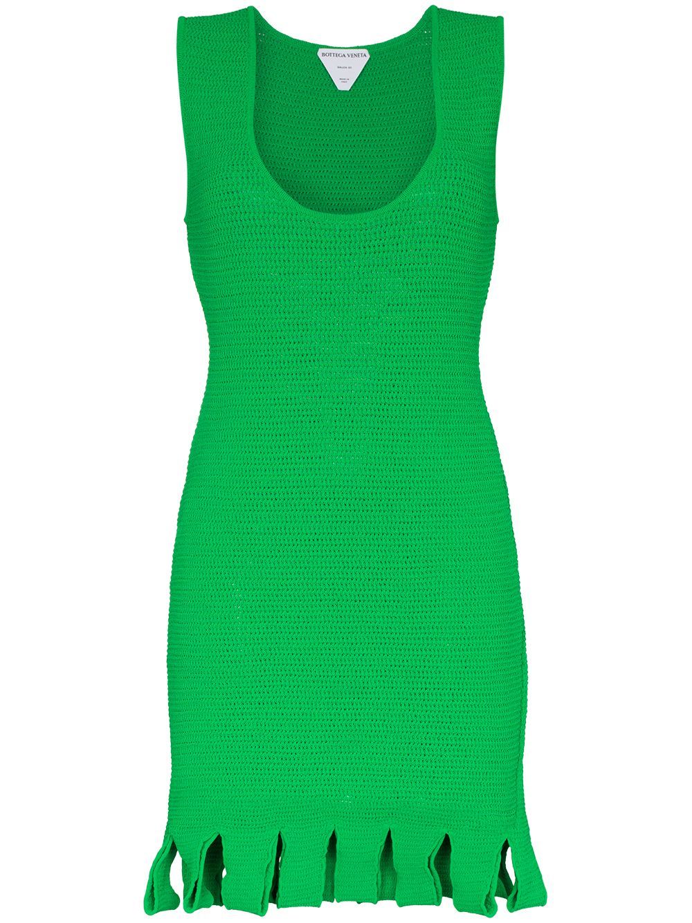 open-knit fringed-hem dress | Farfetch (US)