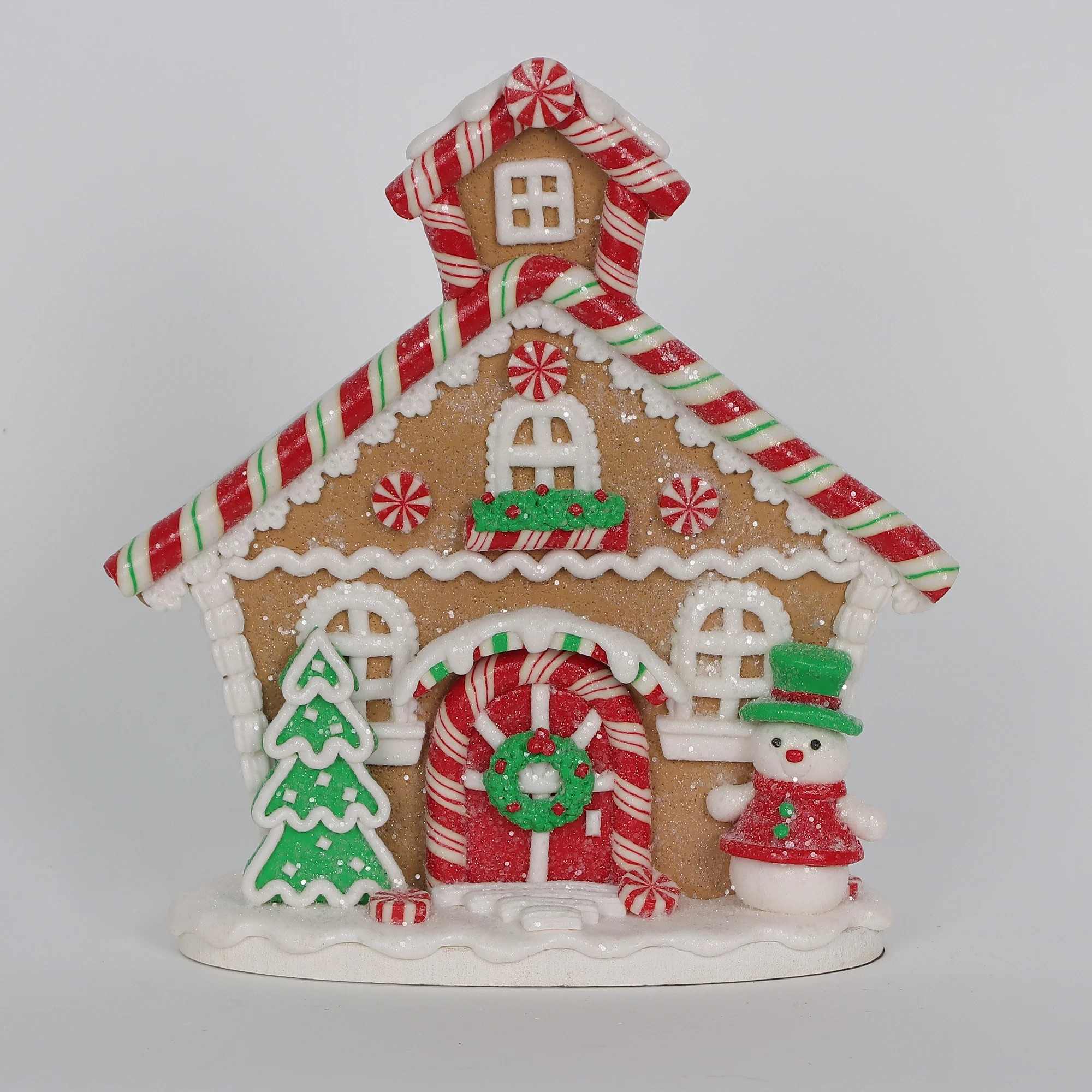 Gingerbread House Christmas Tabletop Decoration, Multicolor, 8", by Holiday Time | Walmart (US)