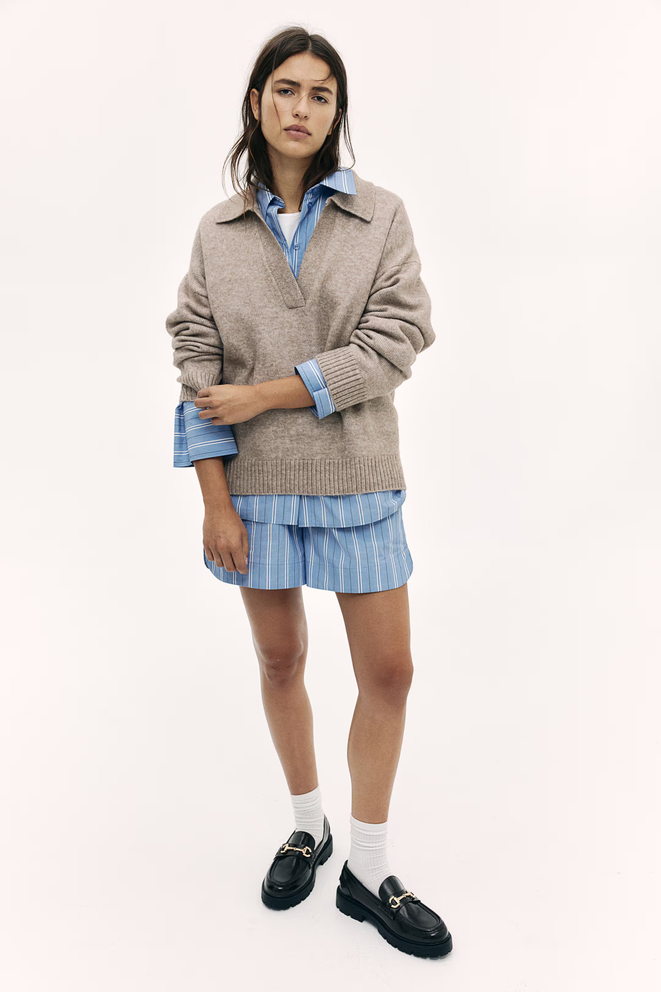 Fine-knit collared jumper | H&M (UK, MY, IN, SG, PH, TW, HK)