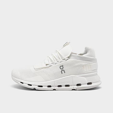 On Women's Cloudnova Running Shoes in White/Undyed White Size 8.5 | Finish Line (US)