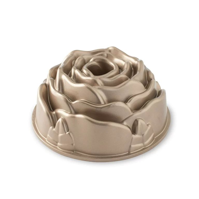 Nordic Ware Cast Aluminum Non-Stick Rose Shape Bundt Pan 10 Cup Capacity | Walmart (US)
