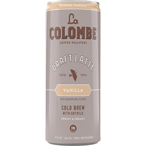 La Colombe, Coffee Draft Latte Oatmilk Vanilla, 9 Fl Oz, 4 Pack | Amazon (US)