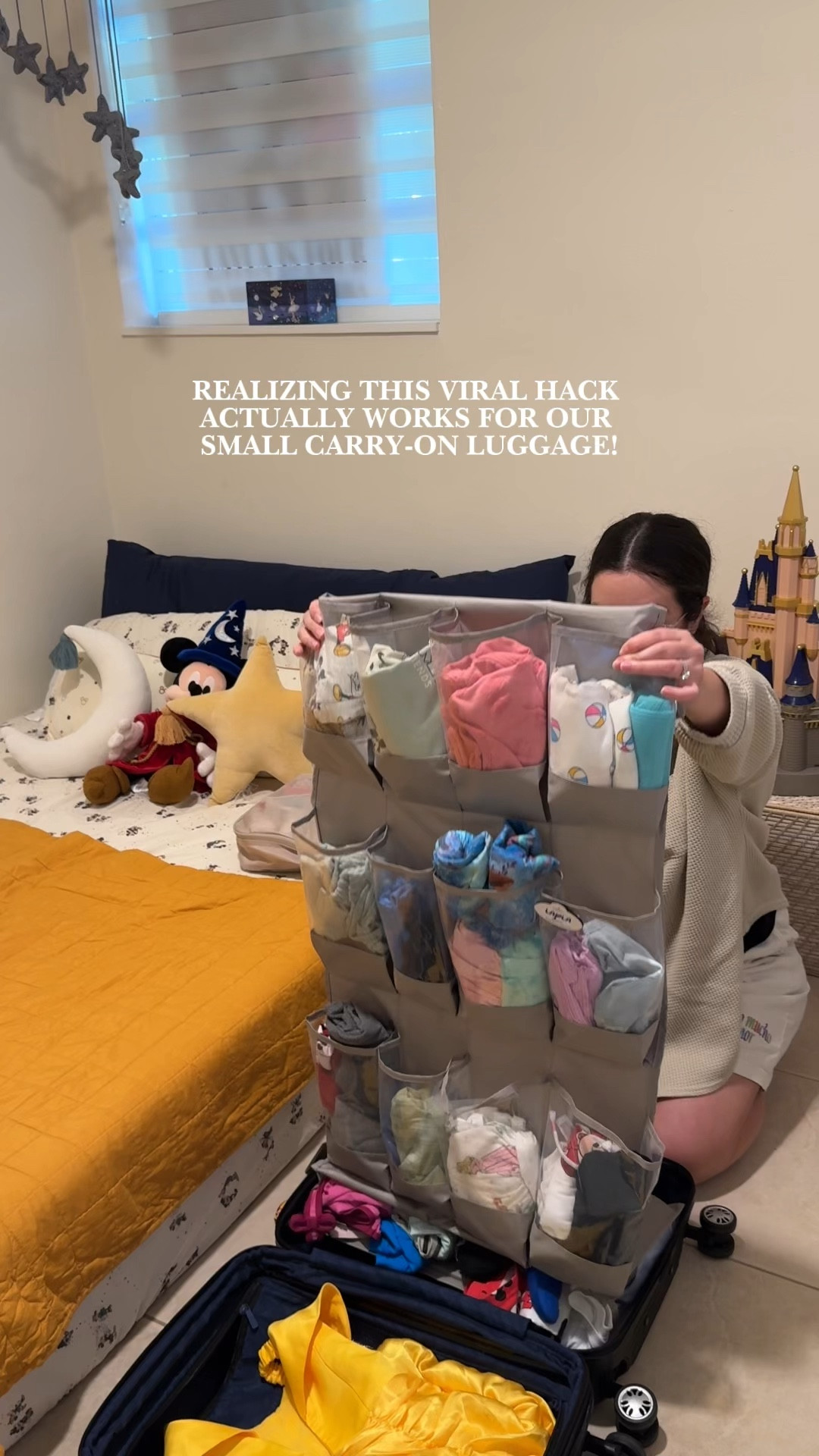 Realistic packing session for our upcoming trip to Walt Disney World! I’ve been seeing this over-the-door shoe organizer hack everywhere and didn’t think it would fit in our carry-on — and it did!

#LTKTravel #LTKKids #LTKFamily