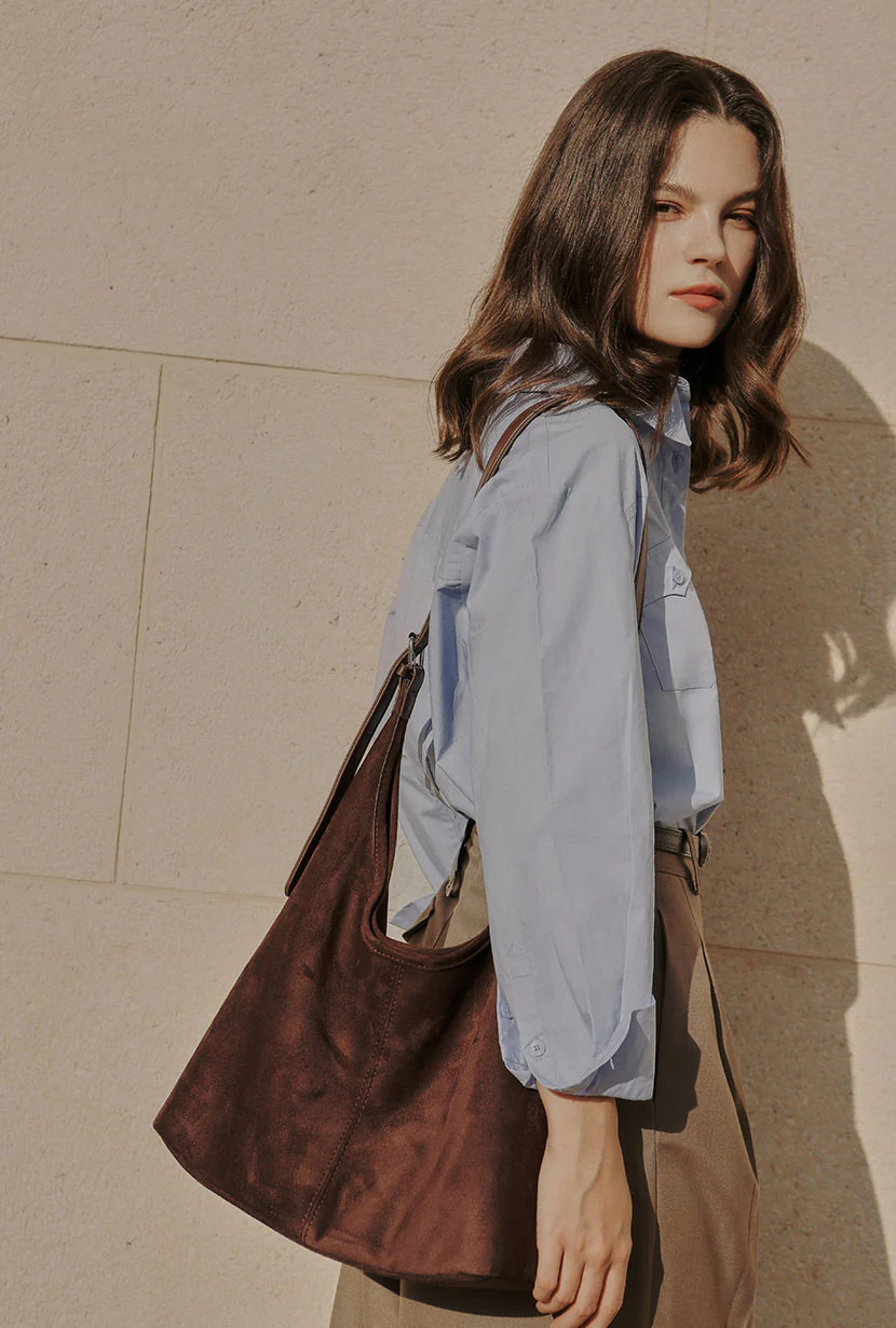 Suede Hobo Bag | Petite Studio NYC