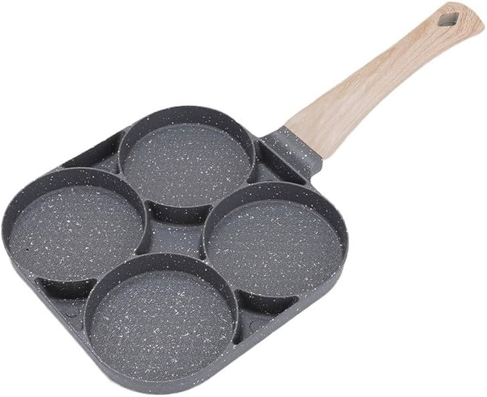 Sartén antiadherente para panqueques de 4 agujeros de 7.1 in, sartén, sartén de desayuno, coci... | Amazon (US)