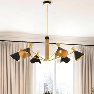 Arden 6-Light Matte Black Chandelier | The Home Depot
