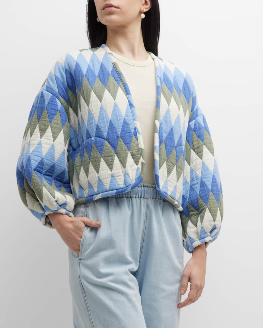 Xirena Rhys Quilted Blouson-Sleeve Jacket | Neiman Marcus