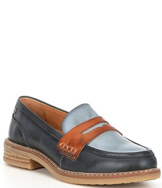 Aldaya W8J Water Resistant Leather Penny Loafers | Dillard's