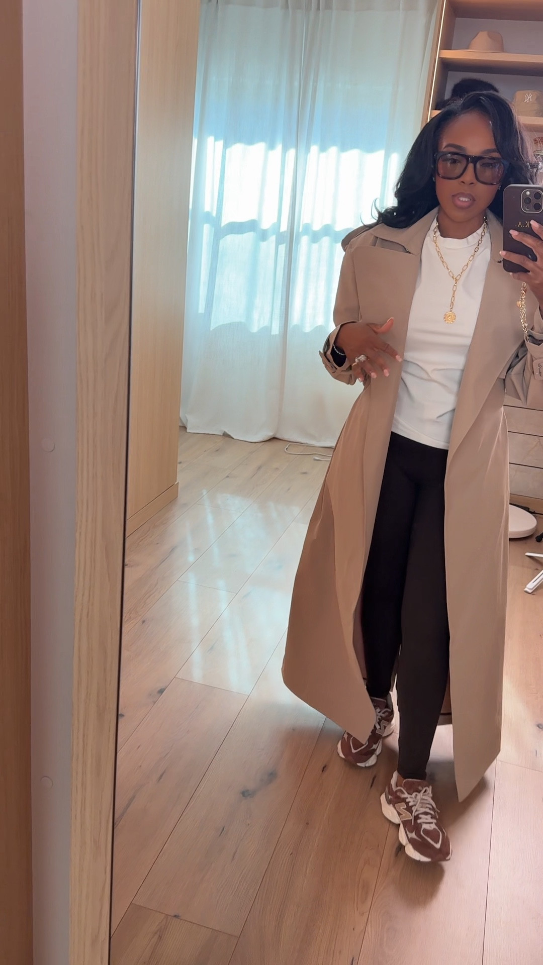 Scroll to shop this effortless street-style look featuring a classic trench coat layered over everyday basics. The neutral tones and brown sneakers create a relaxed, polished outfit that’s perfect for travel days and casual on-the-go style.

Perfect for airport outfits, everyday errands, travel days, casual coffee runs, and relaxed weekend looks.

5'4" | 138 lbs | 34D bust | 27" waist | 40" hips

#LTKootd #LTKvlog #LTKSpringSale