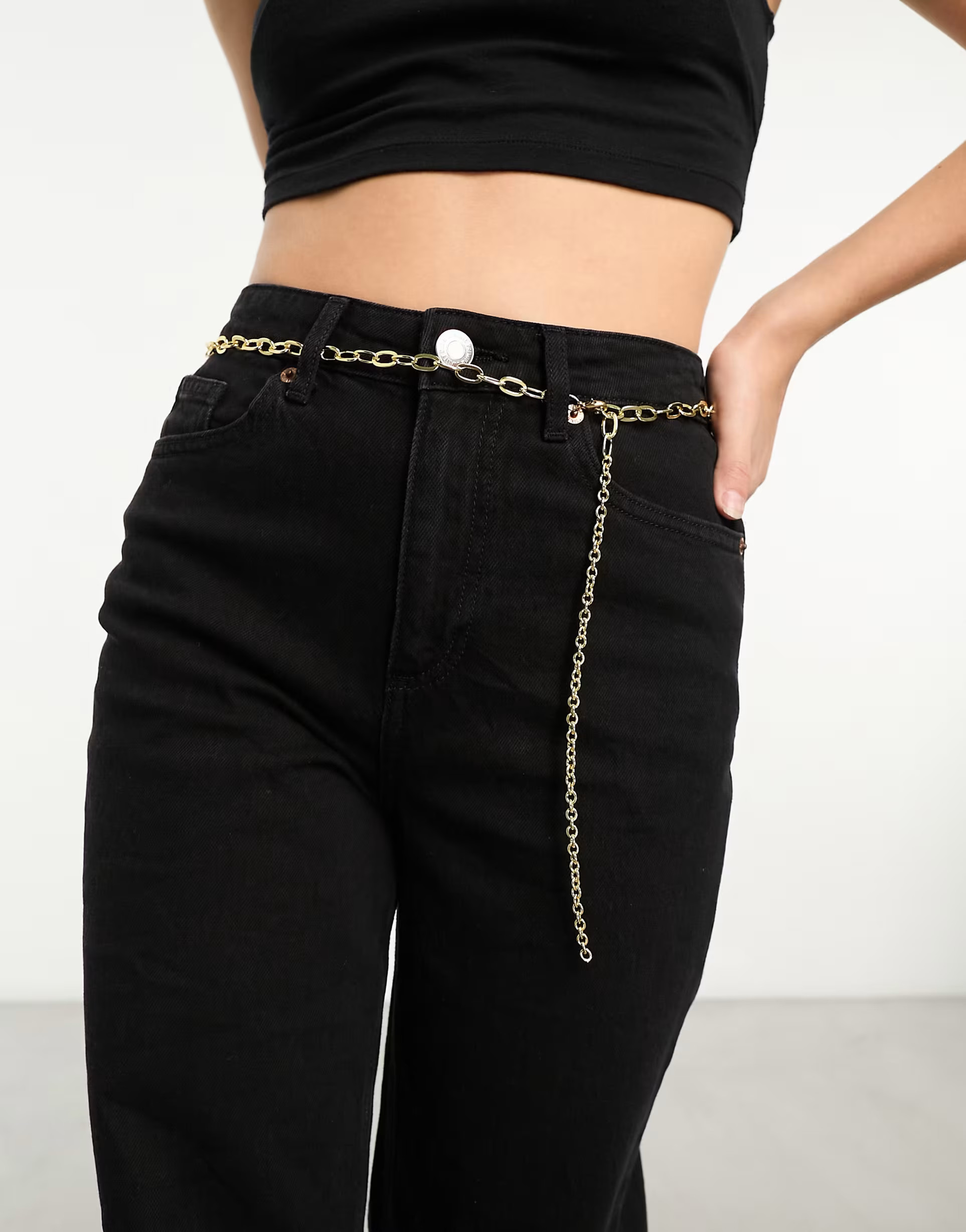 SVNX chunky chain belt in gold | ASOS (Global)