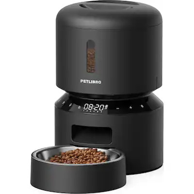 PETLIBRO - Granary Stainless Steel 3L Automatic Dog and Cat Feeder with Voice Recorder - Black | Best Buy U.S.