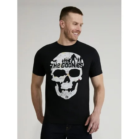 The Goonies Men's & Big Men's Skull Map Graphic Tee Shirt, Sizes S-3XL | Walmart (US)