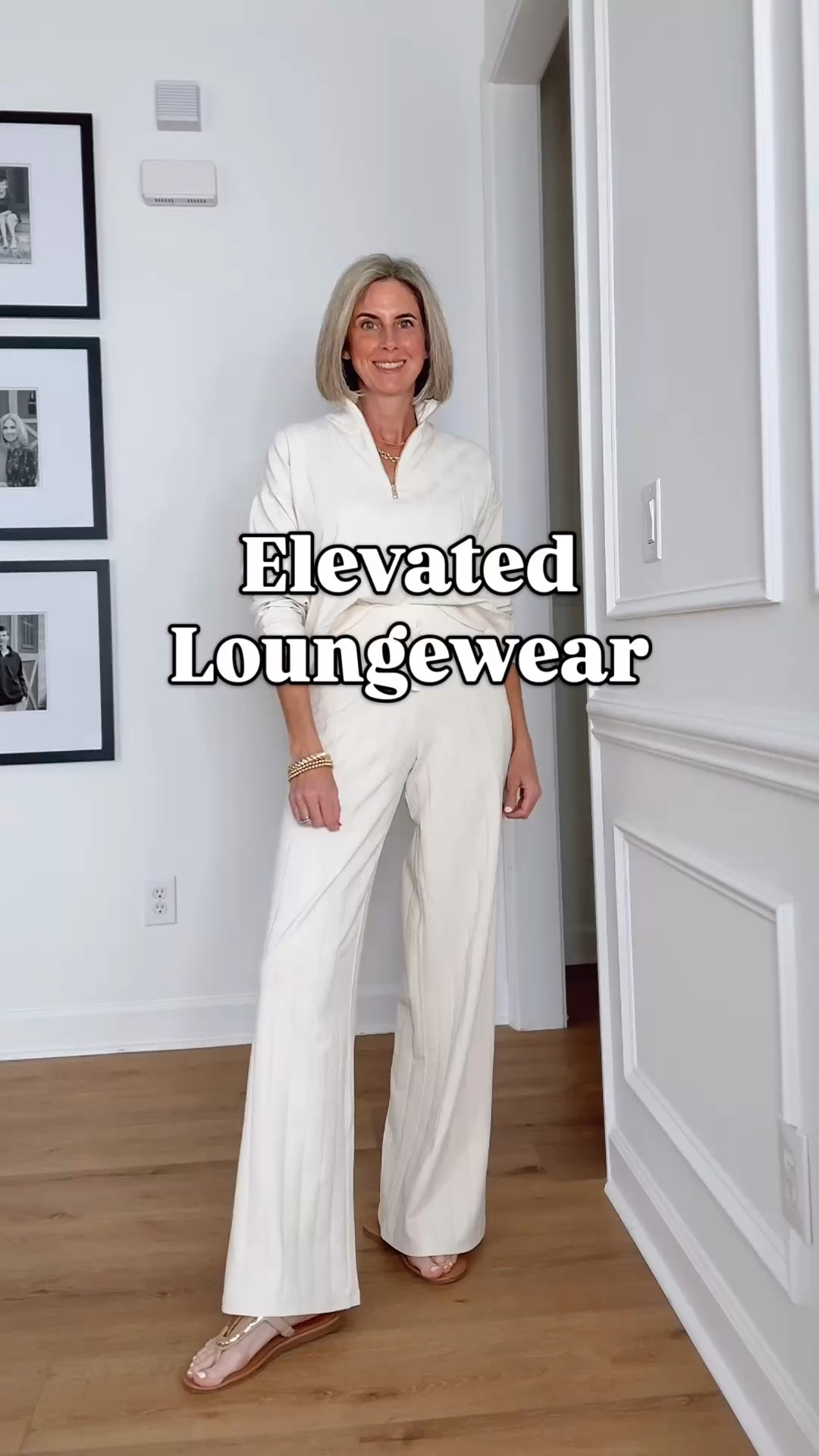 Elevated loungewear you’ll want to live in. ✨

The quarter-zip pullover, oversized tee, and wide-leg pants all feature the prettiest subtle wide rib texture and the softest material. The pants have a high waist elastic waistband with a drawstring so they’re incredibly comfy, and the pieces mix and match so easily.

Wearing size XS in the pants and size small in the tops. There are so many other cute pieces in this launch too!

Only available for a limited time — so excited for this collection with @cellajaneblog  and @splendidla 🤍
