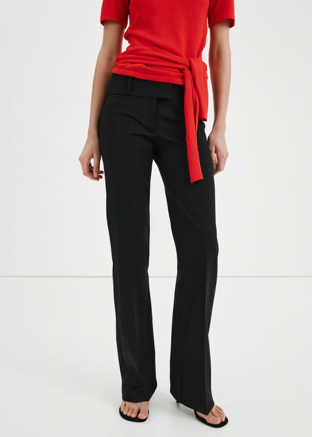 Straight capri trousers | MANGO (UK)