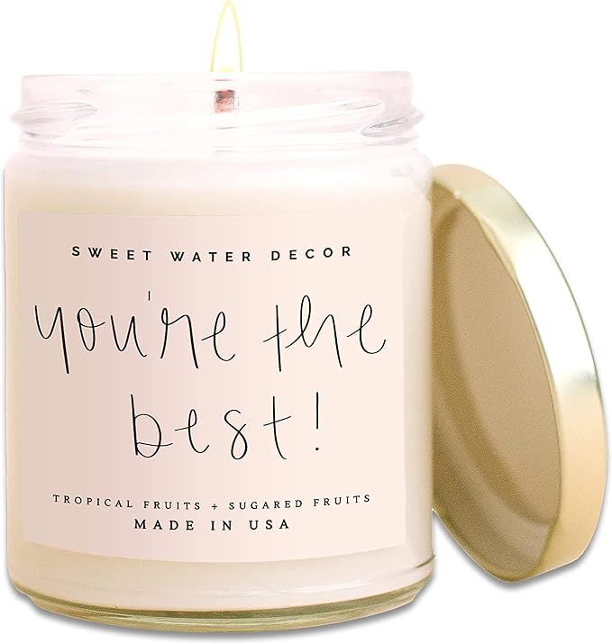 Sweet Water Decor You're The Best Candle | Tropical Fruit and Sugared Orange, Summer Scented Soy ... | Amazon (US)
