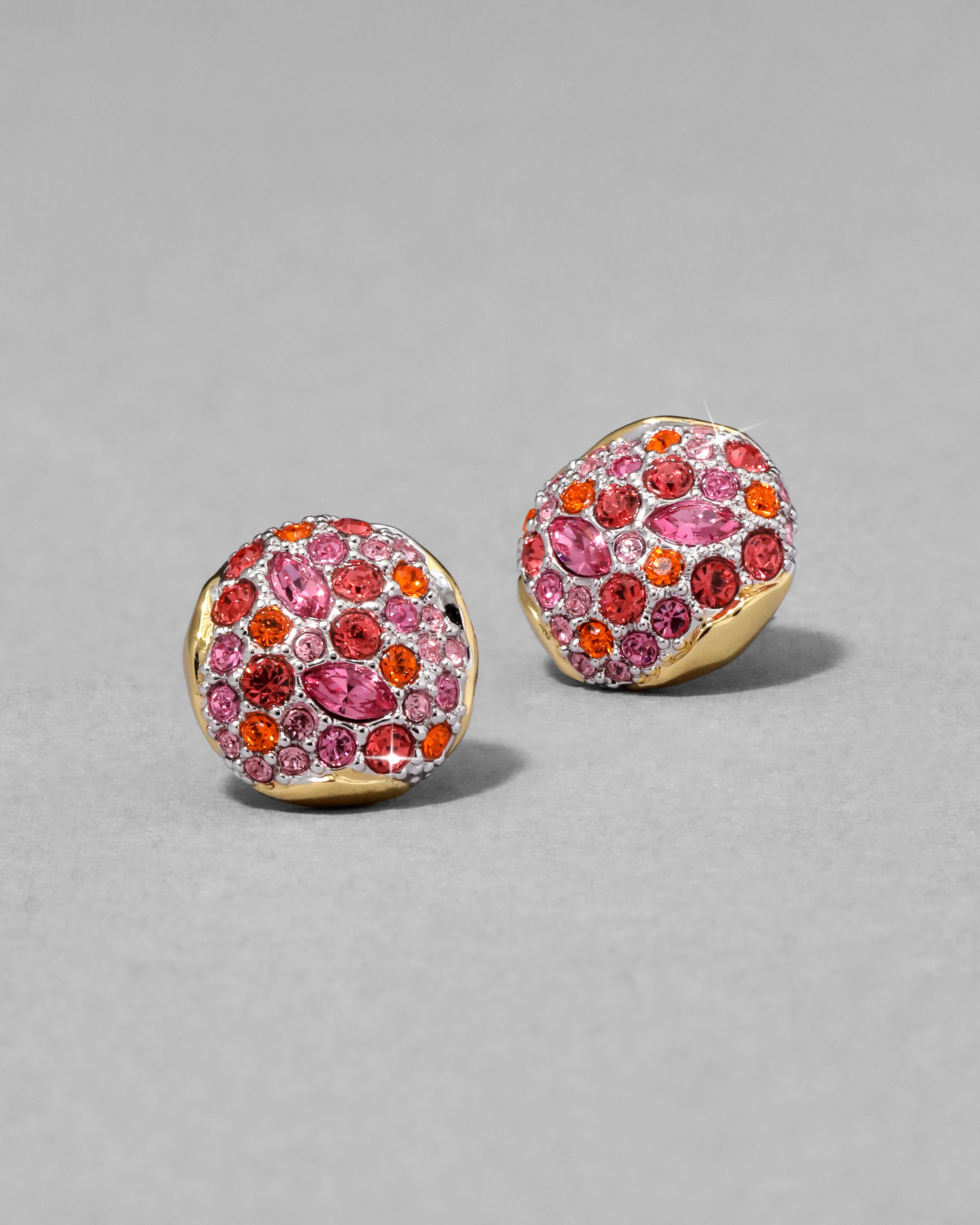 Alexis Bittar Solanales Crystal Round Post Earring- in Candy | Statement Jewelry from Alexis Bittar | Alexis Bittar