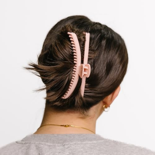 KAXI The ORIGINAL Hold Everything Hair Claw - Perfect for Thick & Thin Hair Straight, Wavy & Curly, Strong Clip With 52 teeth & Many Colors to Choose (Light Pink) | Amazon (US)