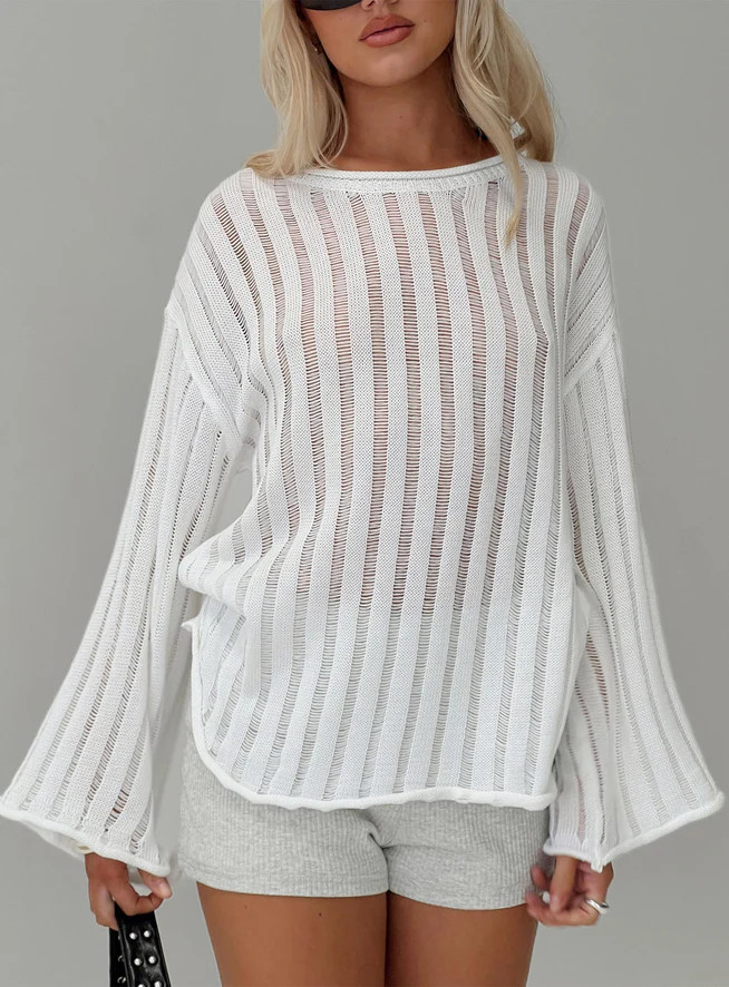 Ambra Sweater White | Princess Polly US