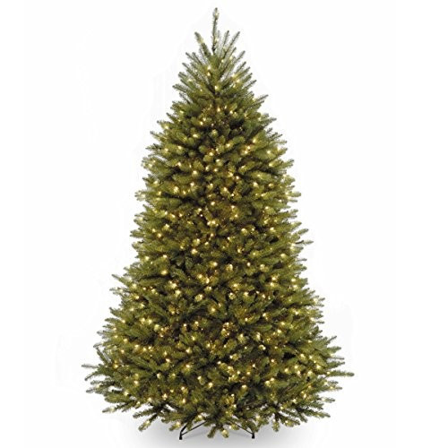 National Tree Company Pre-Lit Artificial Full Christmas Tree, Green, White Lights, Includes Stand... | Amazon (US)