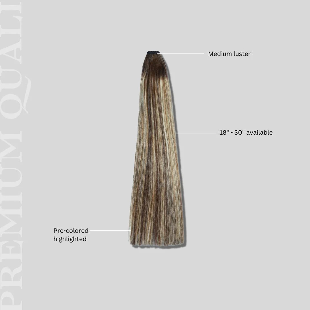 Haute Hair Pre-Colored Highlighted Raw Straight Bundles in “Cafe Au La | Haute Hair