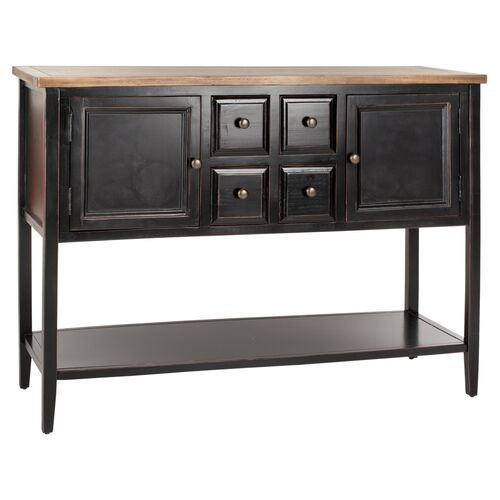 Hamilton Sideboard - Black - Brown | Console, Cupboard, Buffet - Ideal Storage, Decor | One Kings Lane