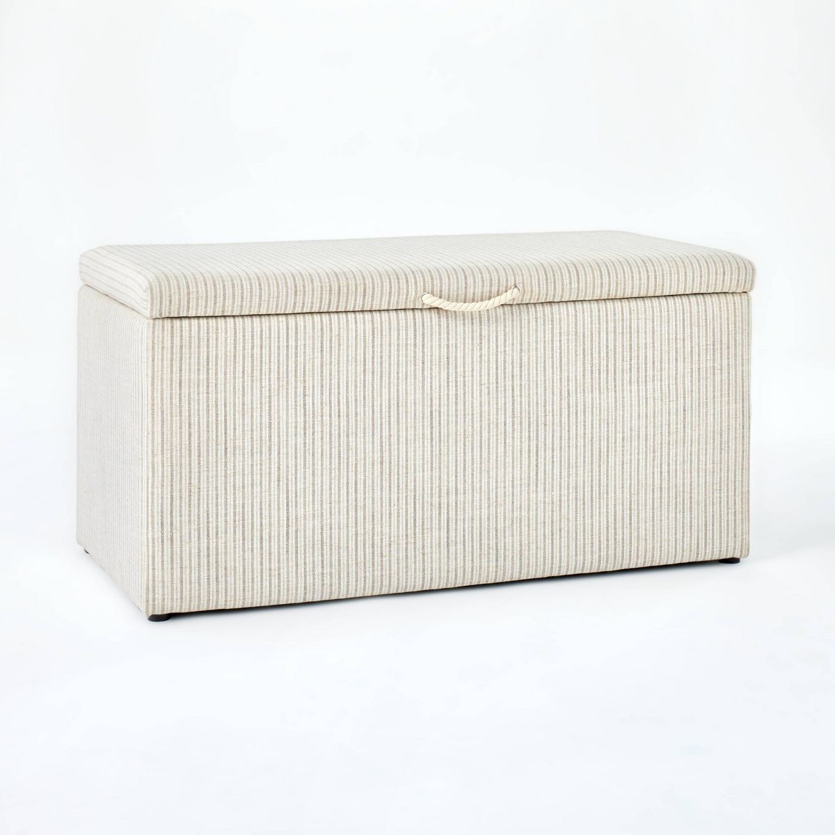 Lynwood Storage Bench Tan Striped - Threshold™ designed with Studio McGee | Target