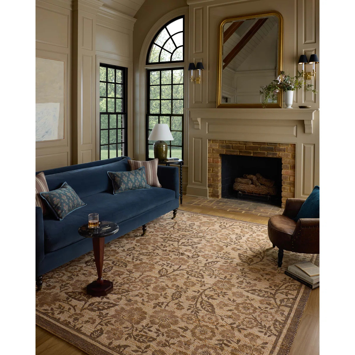 Chris Loves Julia x Loloi Rue Bark / Mocha Area Rug | Wayfair North America