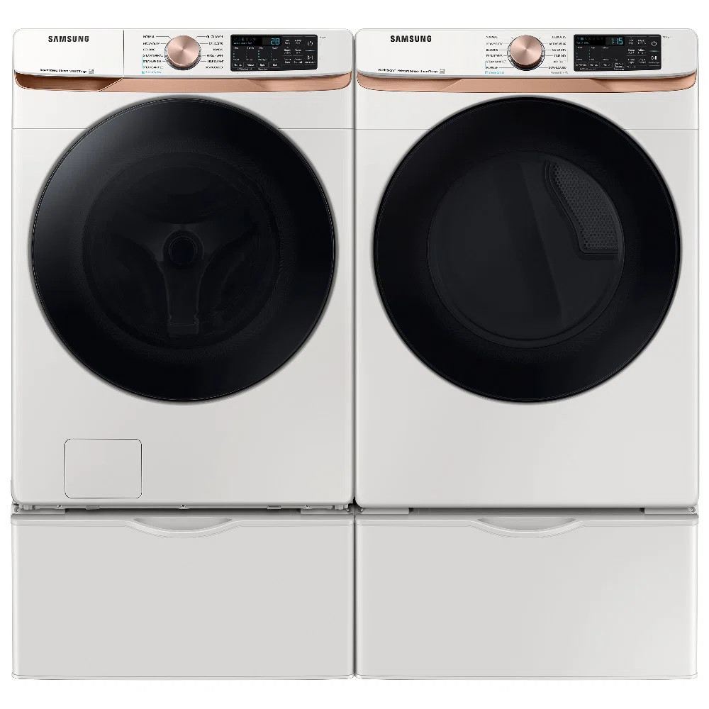 Samsung 5.2 cu. ft. Front Load Washer and 7.5 cu. ft. Dryer with Sensor Dry | Wayfair | Wayfair North America