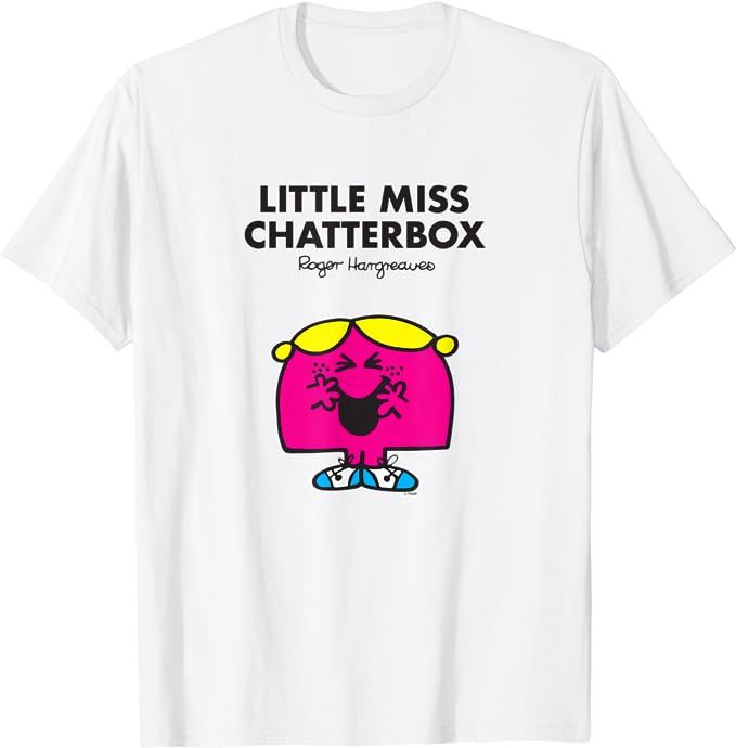 Mr. Men Little Miss Chatterbox T-Shirt | Amazon (US)