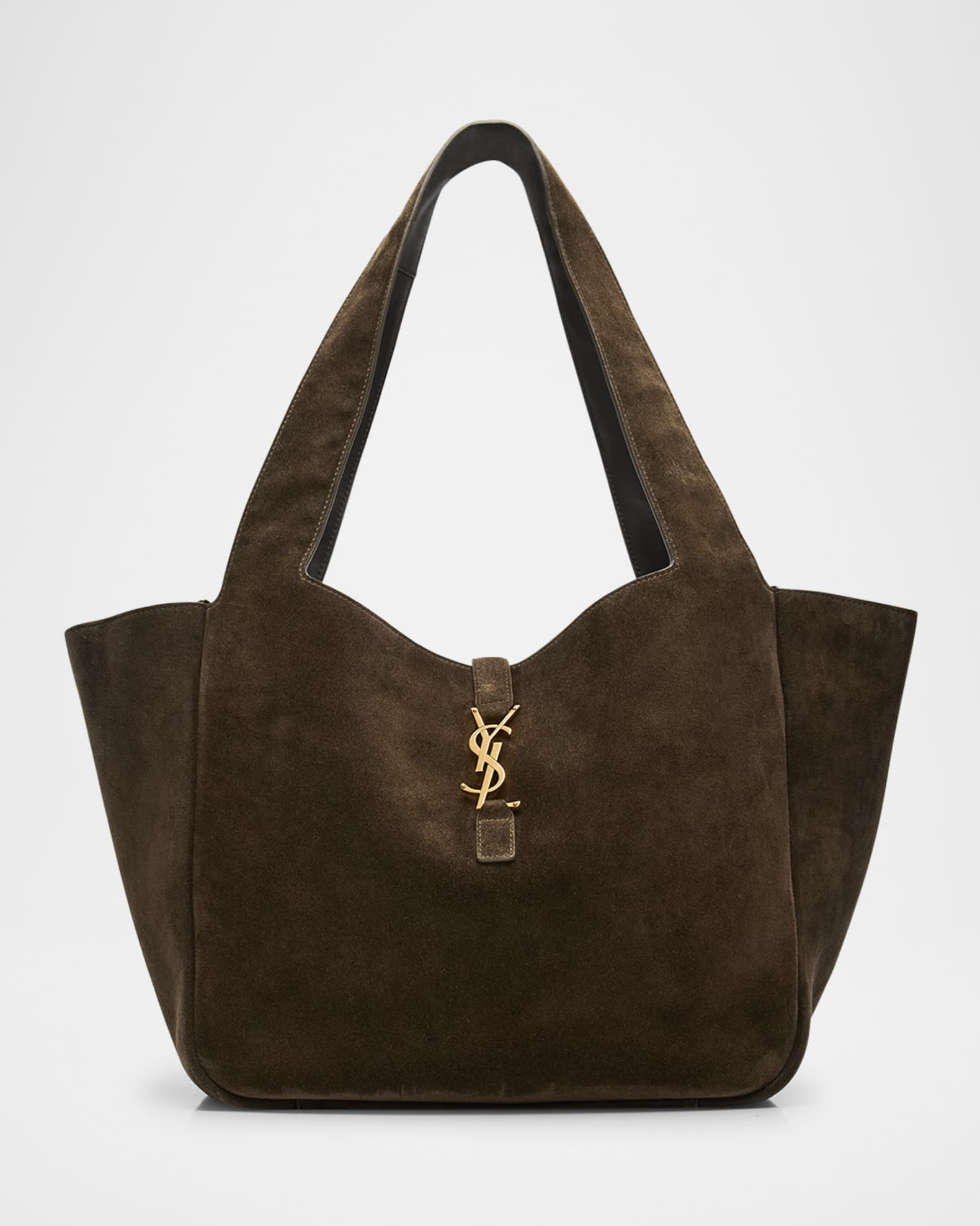 Bea YSL Cabas Tote Bag in Suede | Neiman Marcus