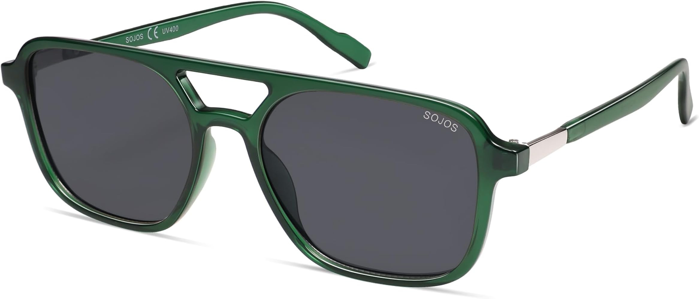 SOJOS Retro Aviator Sunglasses Womens Mens,Trendy Rectangle Shades SJ2202 | Amazon (US)