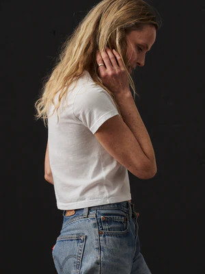 White Pima Boxy Crew - Buck Mason- Modern American Classics | Buck Mason