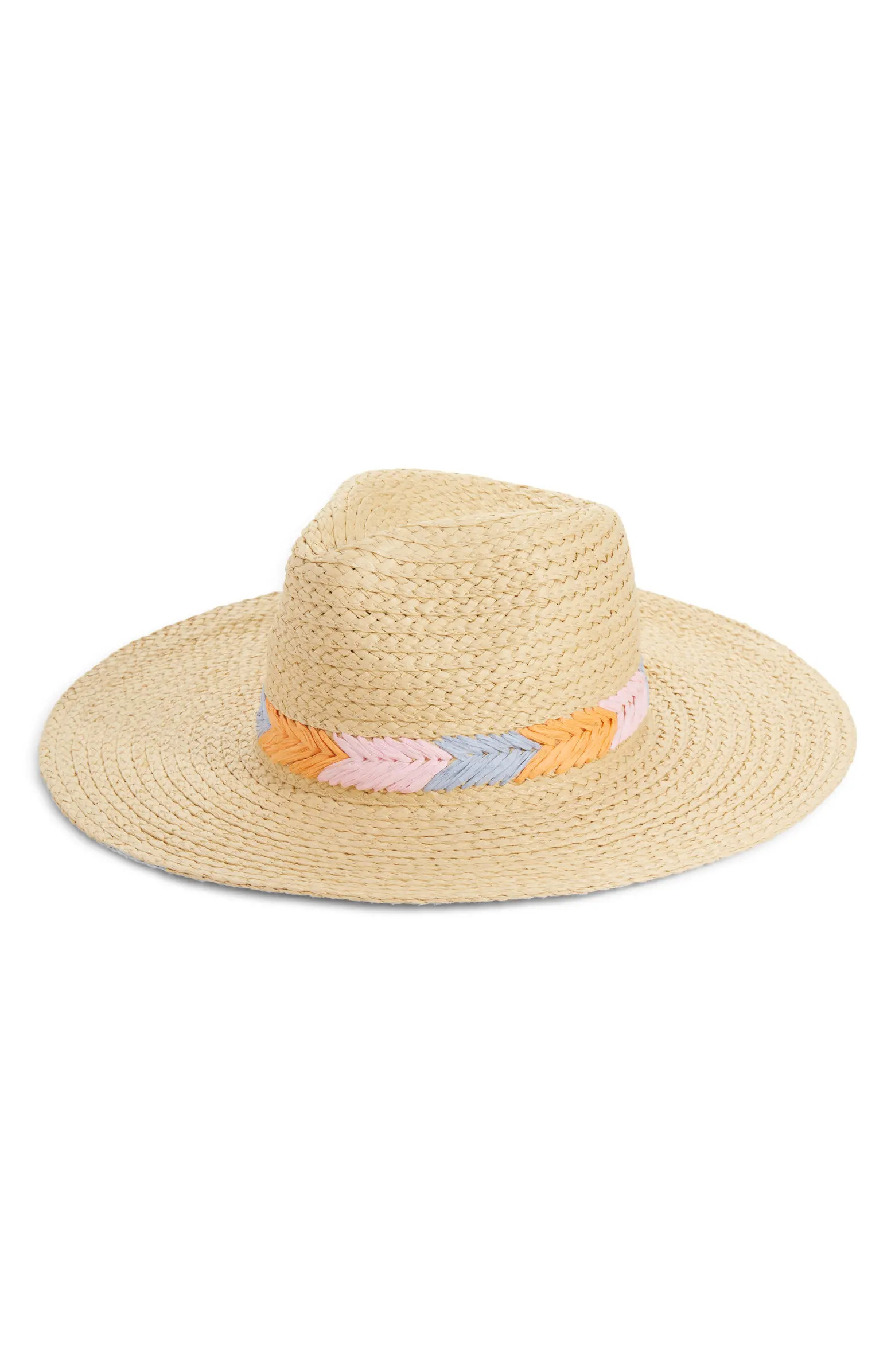 Frayed Straw Boater Hat | Nordstrom