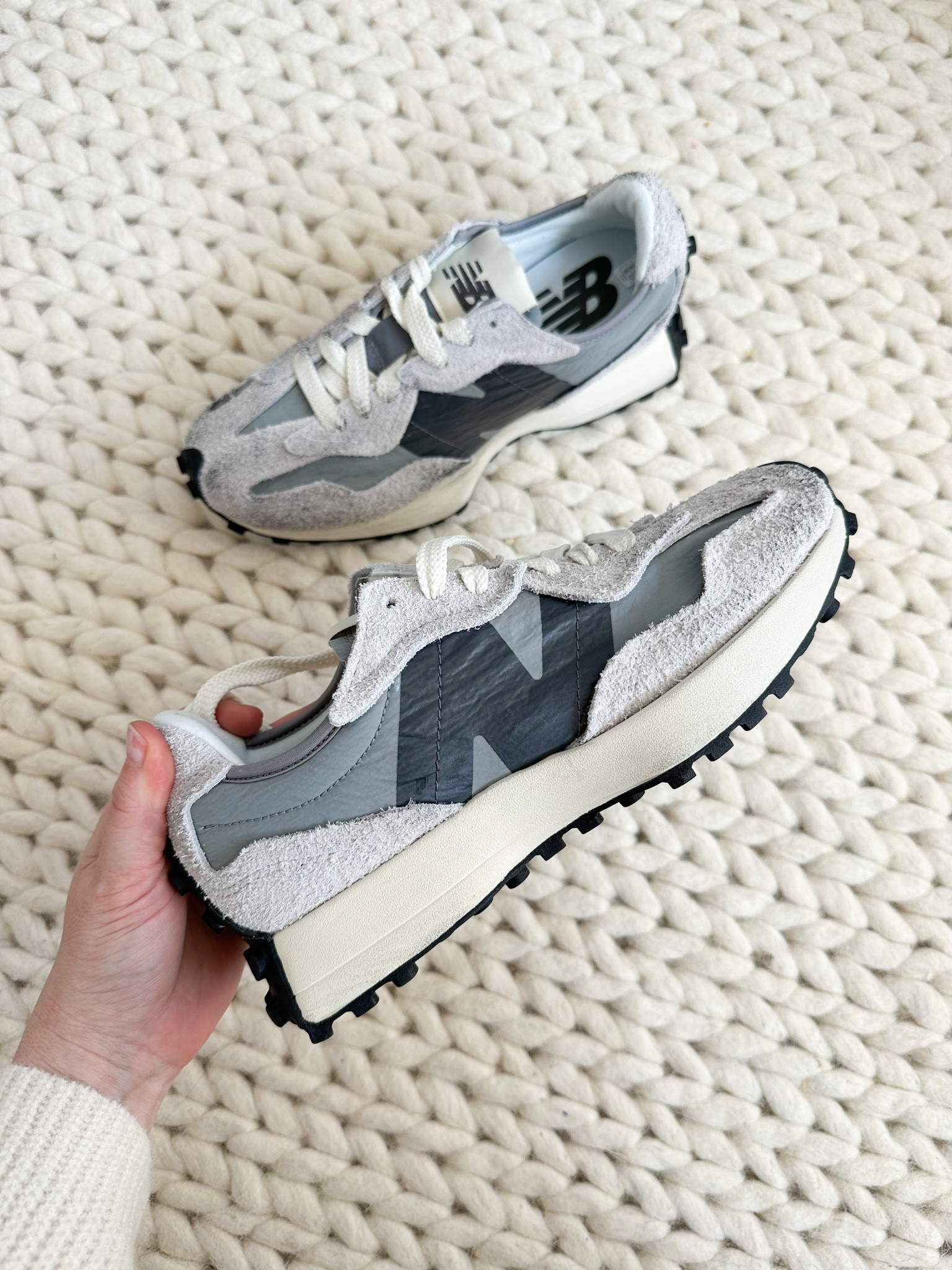 new balance 327 sneakers 👟 LOVE them but I’d say they run large - I’m going a full size down 

#LTKshoecrush #LTKFind #LTKSeasonal