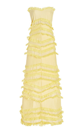 Reeve Fringe-Trimmed Strapless Maxi Dress | Moda Operandi (Global)