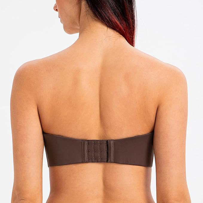MELENECA Women's Strapless Bra for Large Bust Minimizer Unlined Bandeau with Underwire | Amazon (US)