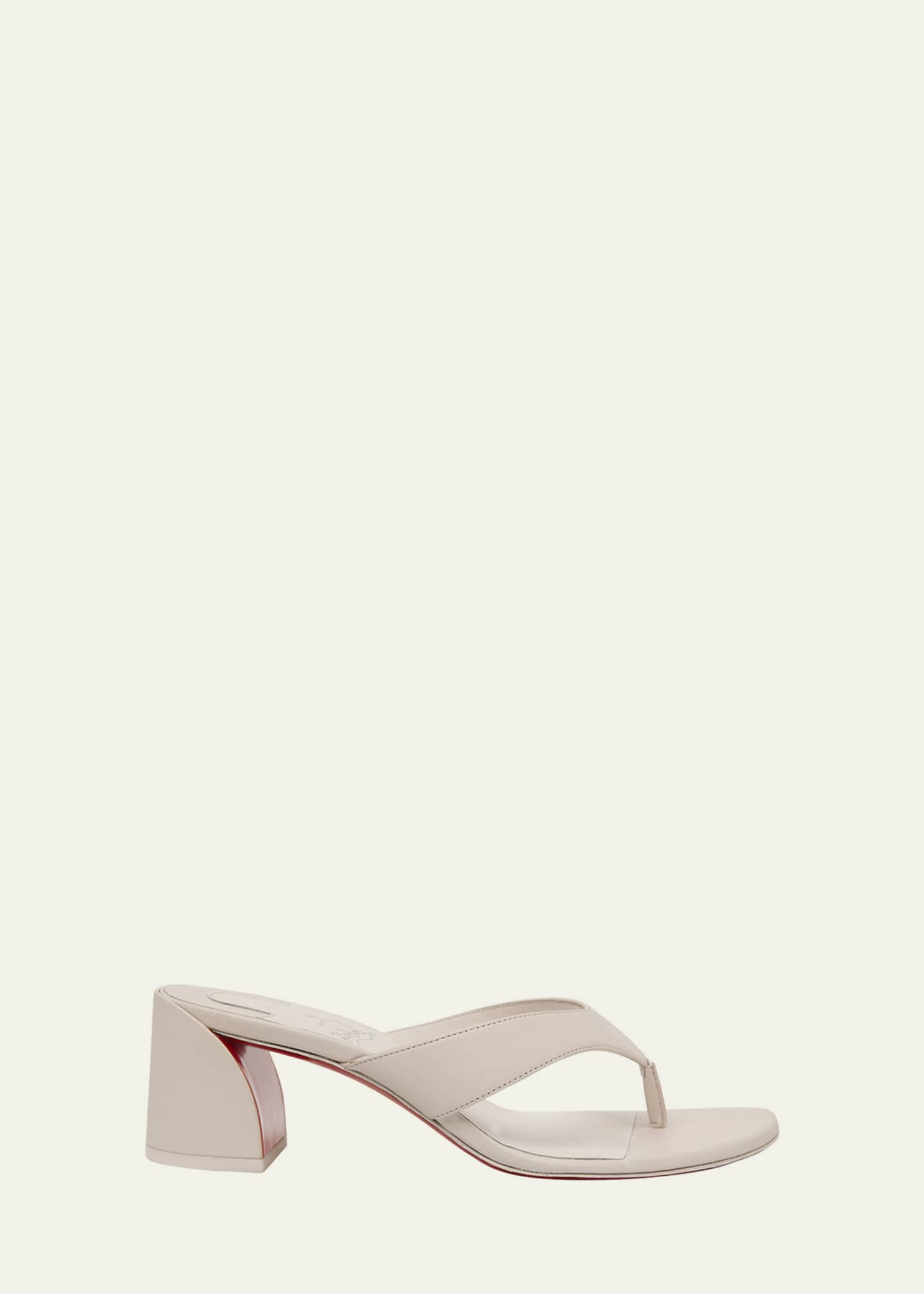 Christian Louboutin Jane Tonga Leather Red Sole Slide Sandals | Bergdorf Goodman