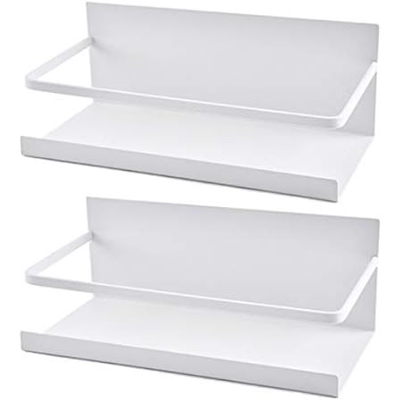 Magnetic Spice Rack, Thipoten Strong Magnetic Shelf with 2 Removable Hooks, Perfect Space Saver for  | Amazon (US)