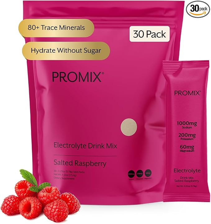 ProMix Nutrition Hydration Powder Packets, Raspberry - 30 Servings | Amazon (US)