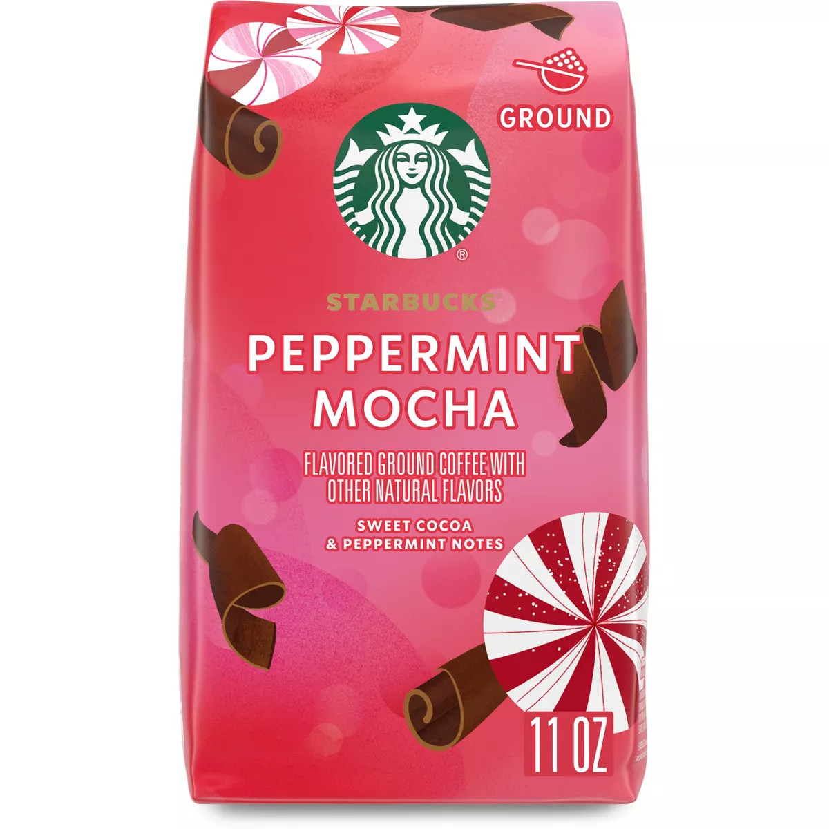 Starbucks Peppermint Mocha Flavored Light Roast Coffee - 11oz | Target