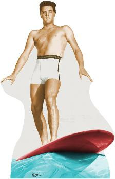 'Elvis Surfing Lifesize Cardboard Cutout' Cardboard Cutouts  | AllPosters.com | Allposters.com