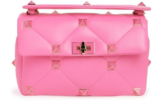 Valentino Garavani - Large Roman Stud The Shoulder Bag in nappa with chain | 24S (APAC/EU)