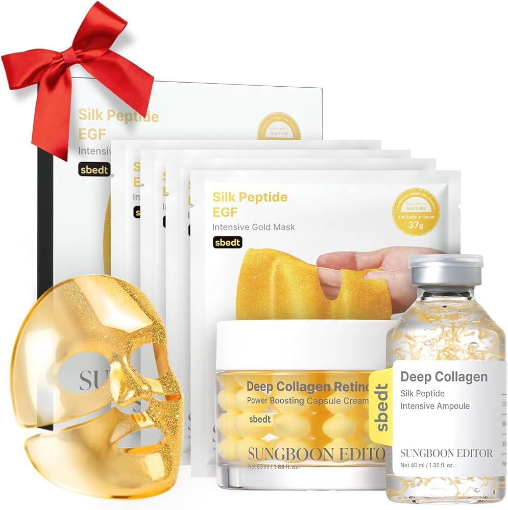 SUNGBOON EDITOR 3-Step Copper Peptide & Retinol Glass Skin Trio Set l Deep Collagen Silk Peptide ... | Amazon (US)