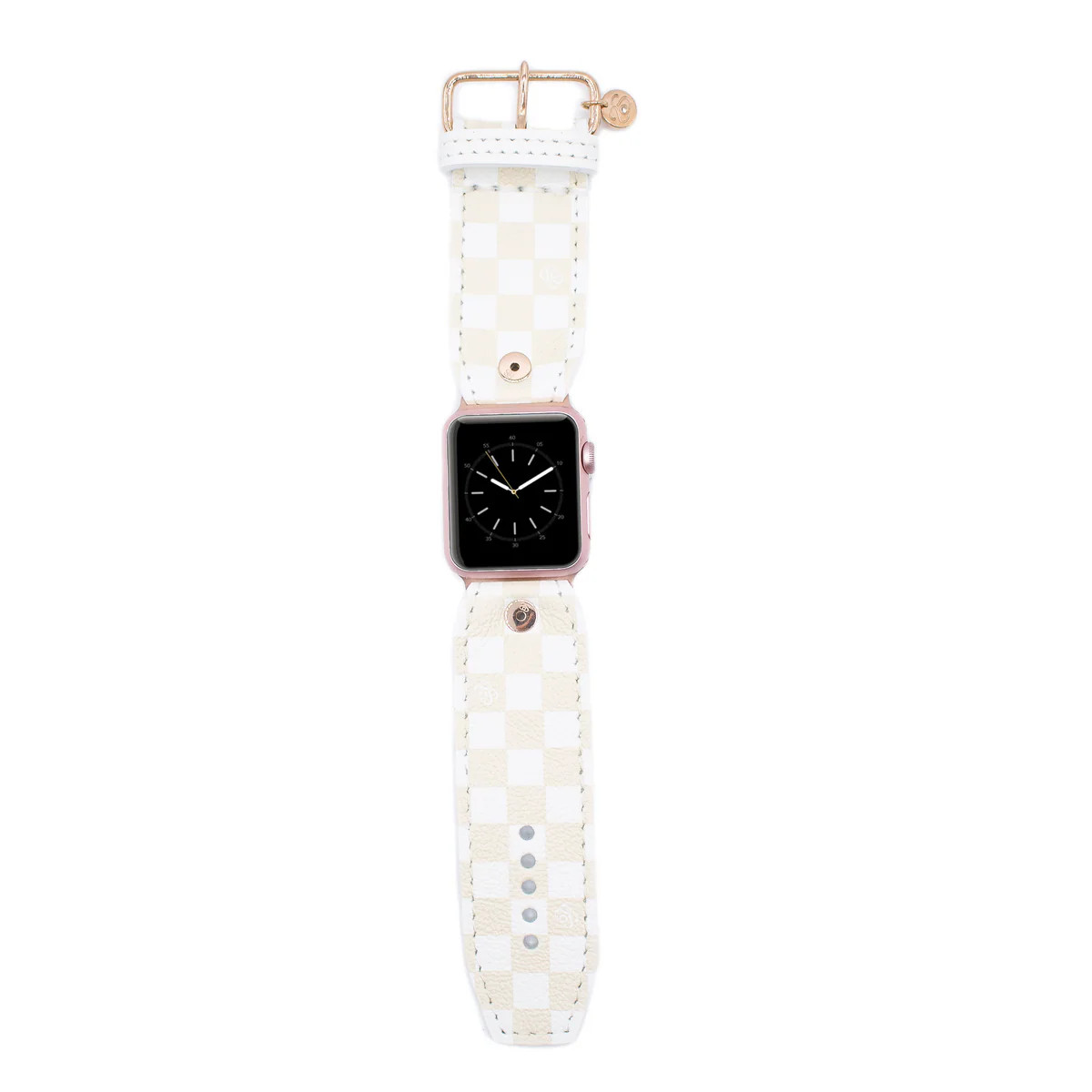 Cream Mini Checks Sivella Watchband | Sparkl