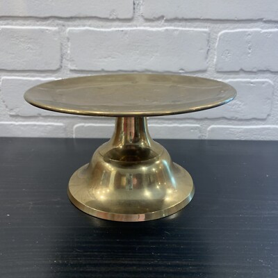 Solid Brass Pillar Candle Holder Stand Gold w/ Crackle Finish | eBay US