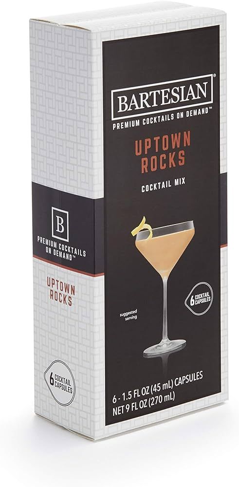 Bartesian Uptown Rocks Cocktail Capsules, Pack of 6 for Bartesian Premium Cocktail Maker (55356) | Amazon (US)