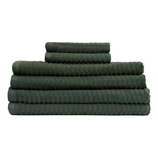 LintexLisbon 6-Piece Green Solid 100% Cotton Bath Towel SetQuestions & Answers | The Home Depot